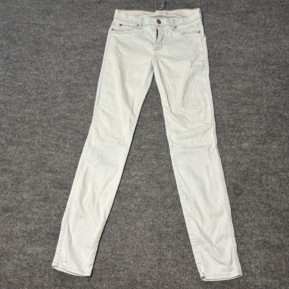 Hudson Nico Mid Rise Women's size 28 Super Skinny Jeans Dahl Light Blue WM407DOS